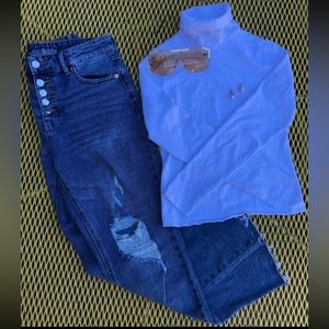 Wild Fable flare Ripped Jeans, size 2